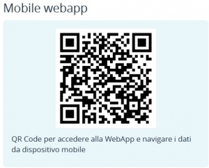 codice QR per l&#039;accesso alla Web App